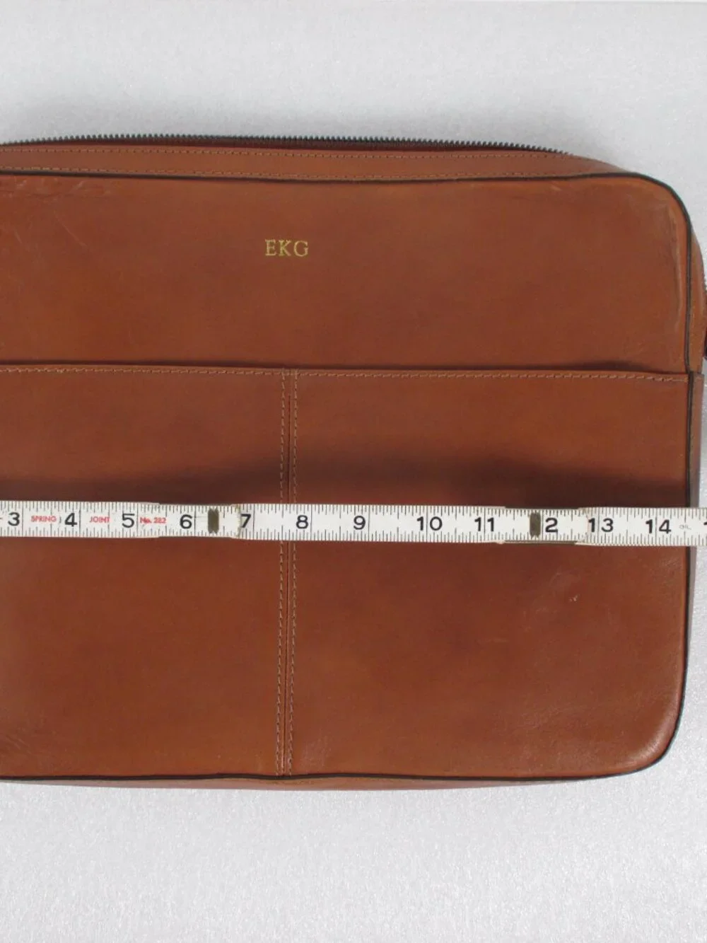 MARK & GRAHAM LEATHER LAPTOP BAG